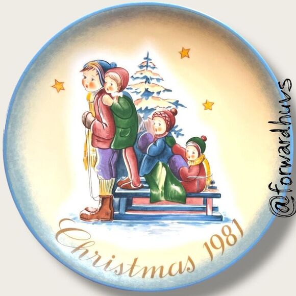 1981 Schmid “A Time to Remember” Christmas Plate – Berta Hummel – No Box - Picture 5 of 6